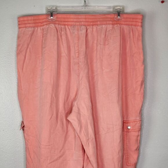 Lane Bryant Peach Cargo Flight Joggers Size 18/20 - Picture 6 of 8